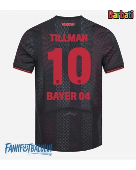 Bayer Leverkusen Malik Tillman #10 Tricou Fotbal Replică 2025-26 Barbati Acasa